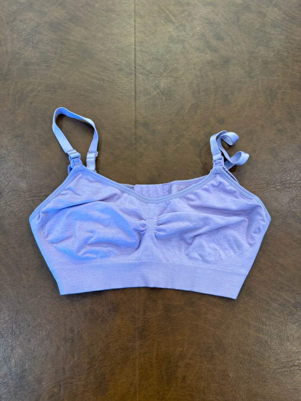 Lavender Wireless Nursing Bra Maternity Bralette Size Large